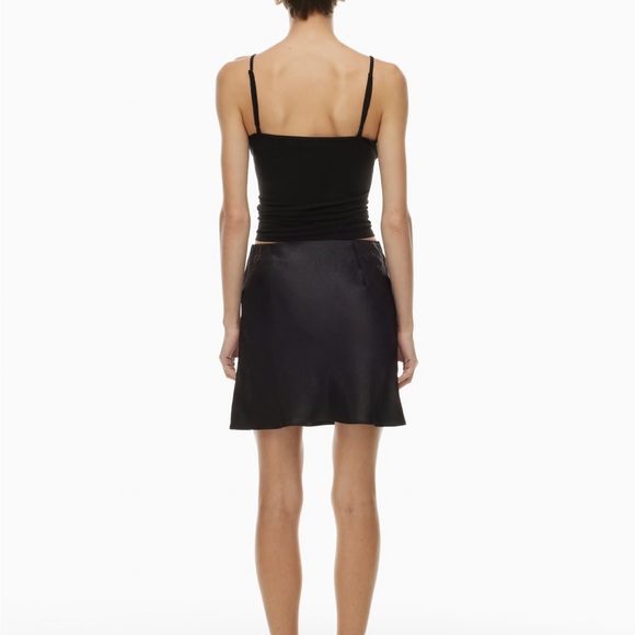 Black Babaton slip mini skirt - Picture 2 of 7